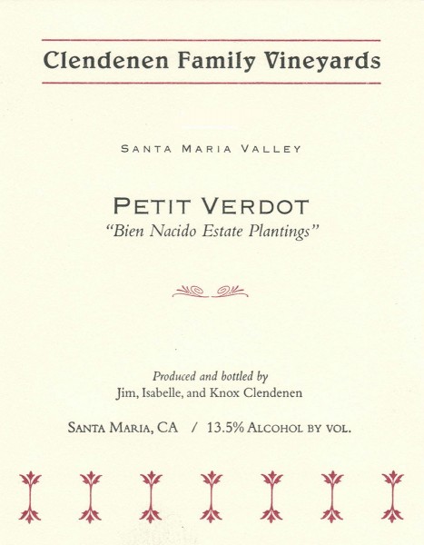 CFV - Petit Verdot - Label
