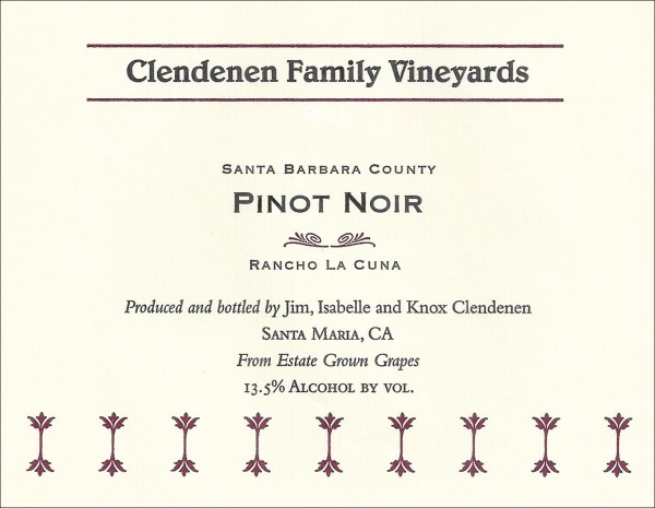 CFV -Pinot Noir RLC - Label Image