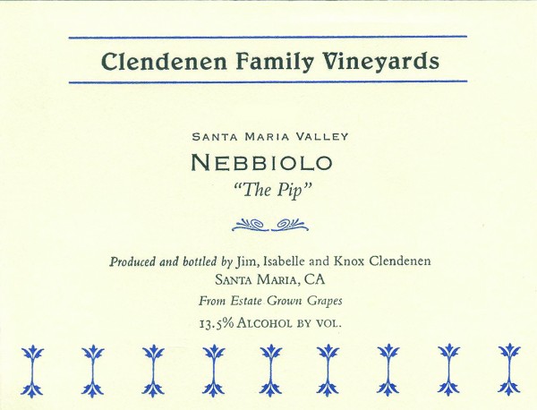 CFV - Pip Nebbiolo - Label