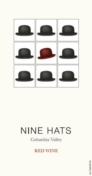 LS - Nine Hats Red Blend - Label